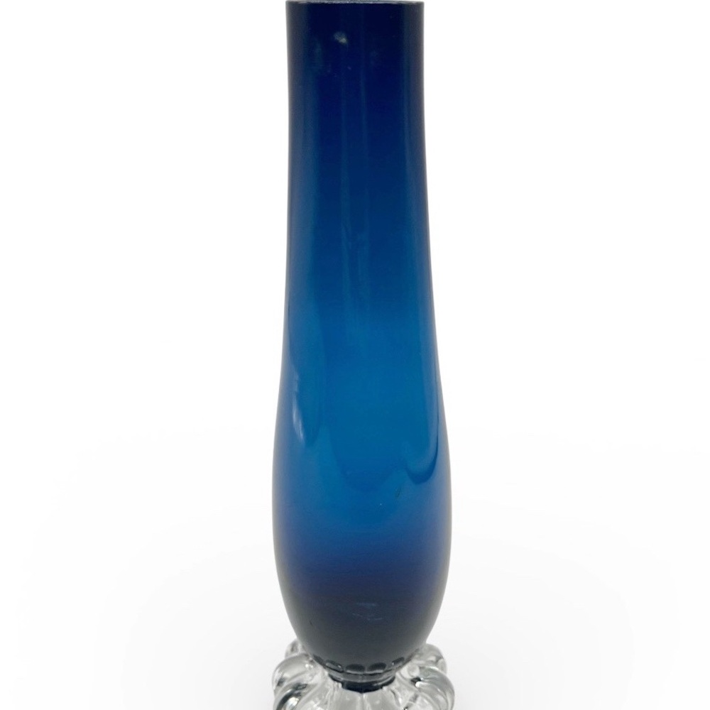 Aseda Glasbruk Cobalt Blue Bud Vase 60s MCM